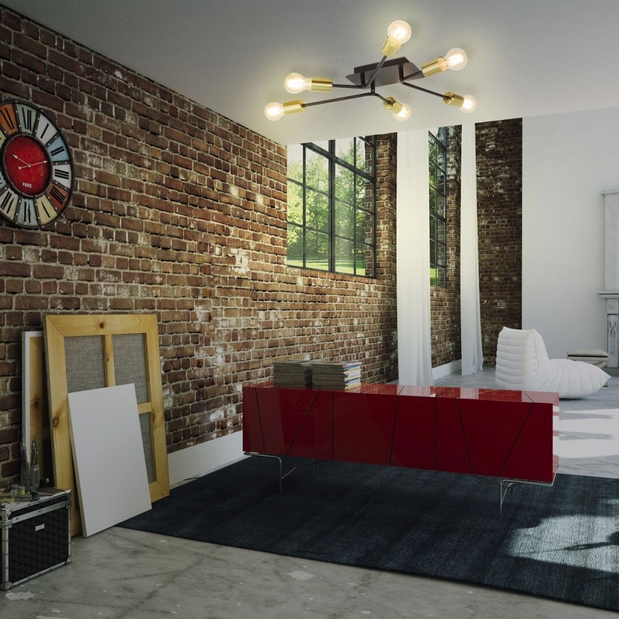 Rabalux - Candelabro integrado 6xE27/15W/230V