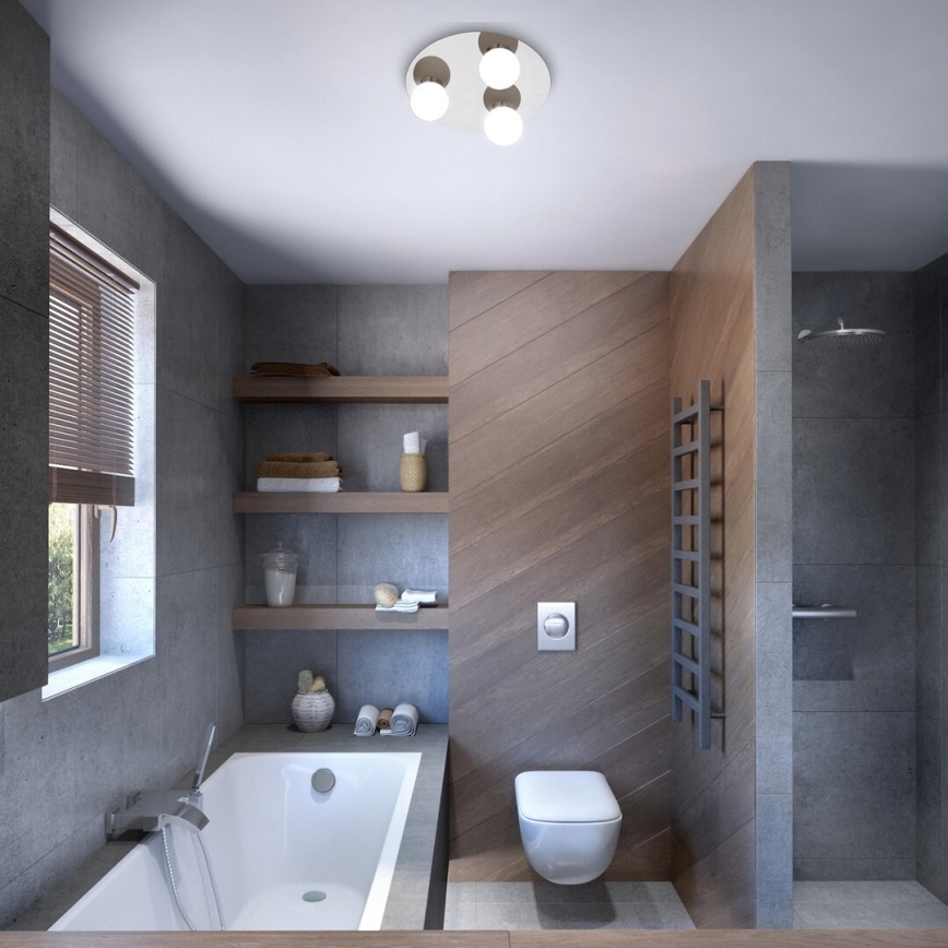 Rabalux - Iluminação de teto para casa de banho 3xG9/28W/230V IP44 diâmetro 30 cm