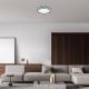 Rabalux - Iluminação de teto LED com regulação LED/40W/230V 3000-6500K preta + controlo remoto
