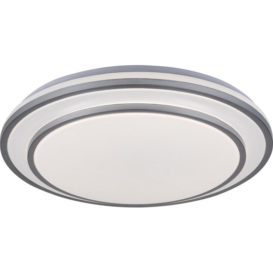 Rabalux - Luminária de teto LED com dimmer LED/40W/230V 3000-6500K prateada Ø 49 cm + controlo remoto