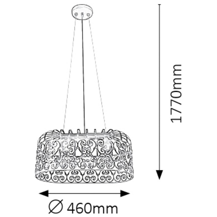 Rabalux - Candelabro 2xE27/60W/230V preto antigo