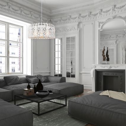 Rabalux - Candelabro 3xE27/60W/230V branco