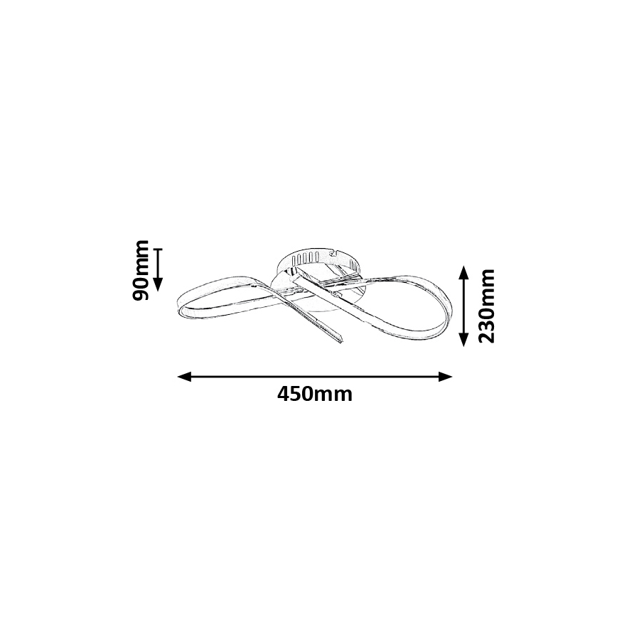 Rabalux - Iluminação de teto LED LED/20W/230V diâmetro 43 cm