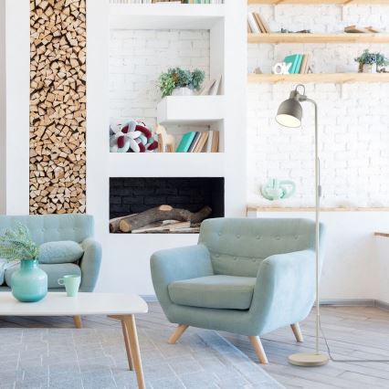 Rabalux - Candeeiro de chão 1xE27/40W/230V bege