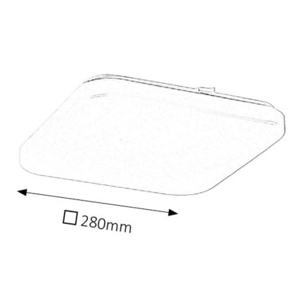 Rabalux - Candeeiro de tecto LED/20W/230V 28x28 cm
