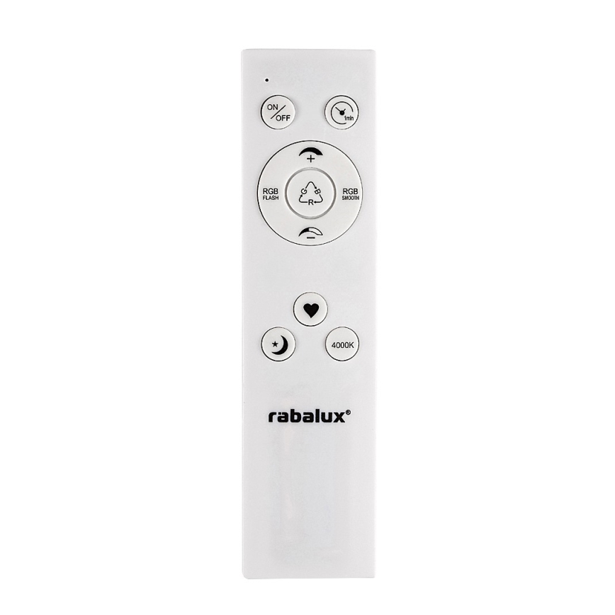 Rabalux - Candeeiro de teto LED RGB regulável LED/22W/230V Wi‑Fi Tuya + comando à distância Ø 41,5 cm