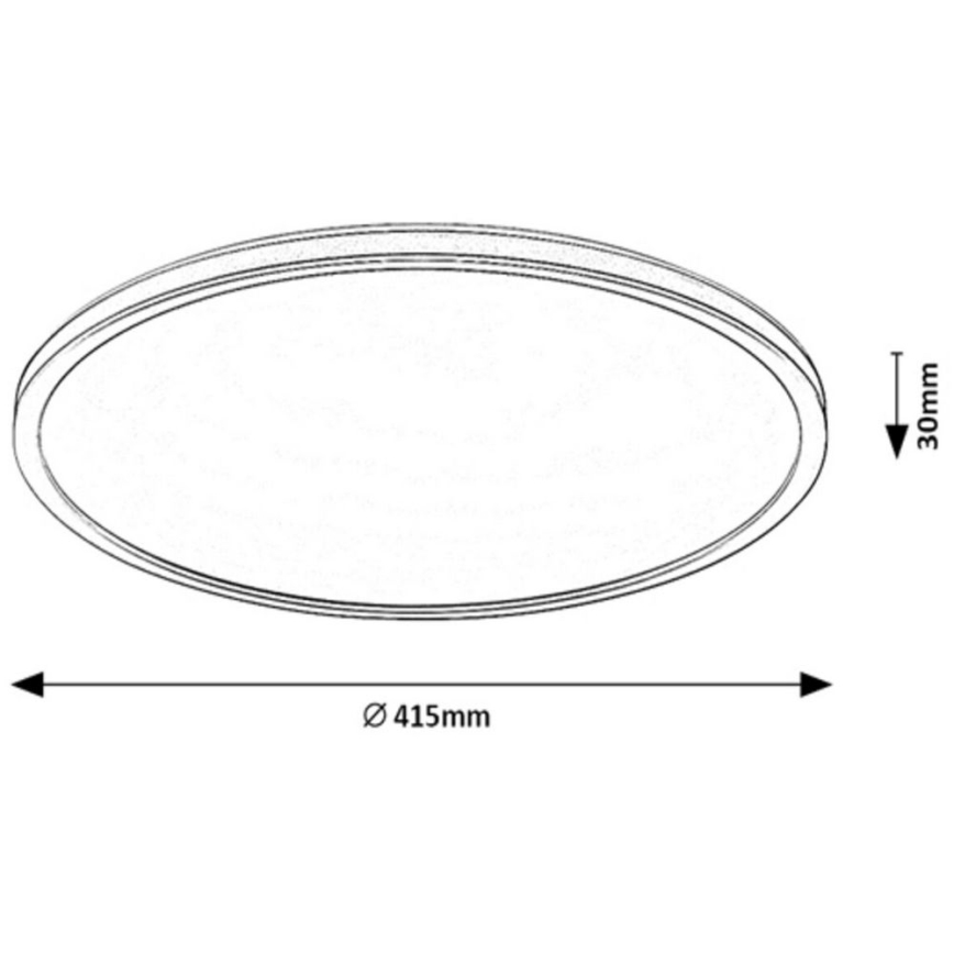 Rabalux - Candeeiro de teto LED RGB regulável LED/22W/230V Wi‑Fi Tuya + comando à distância Ø 41,5 cm