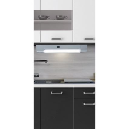 Rabalux - Iluminação de armário BAND LIGHT 1xG13/10W/230V 39,5 cm prateado