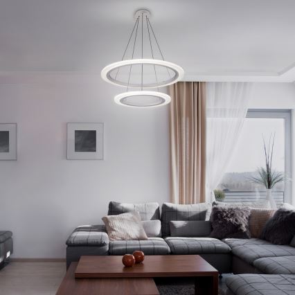 Rabalux 2429 - Candelabro LED ADRIENNE LED/62W/230V prata