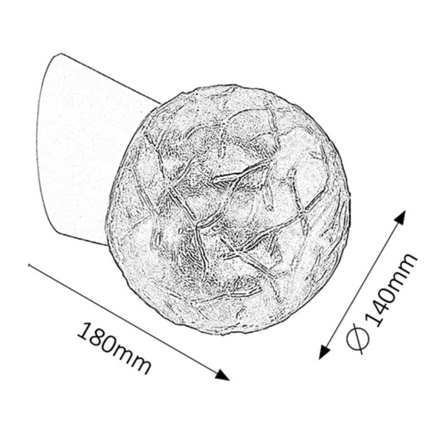 Rabalux - Luz de parede 1xE27/60W/230V