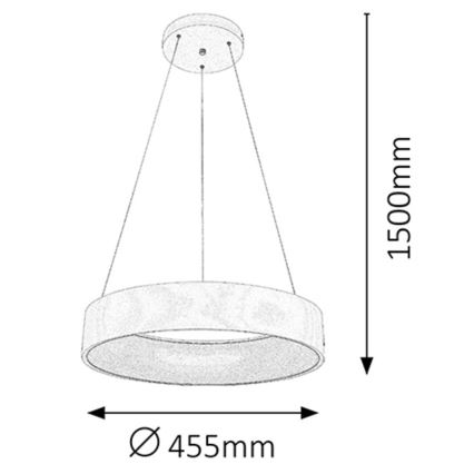 Rabalux - Luz pendente LED LED/26W/230V