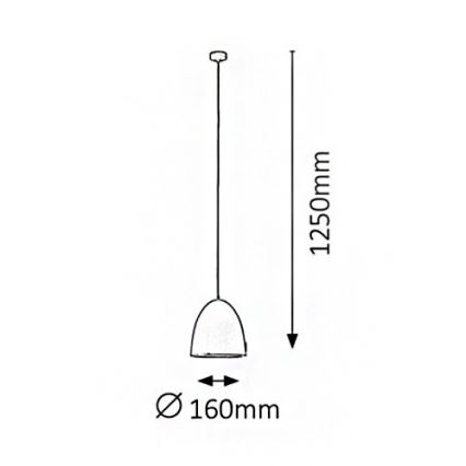 Rabalux - Lustre OLIVIA 1xE27/60W/230V Ø 16 cm