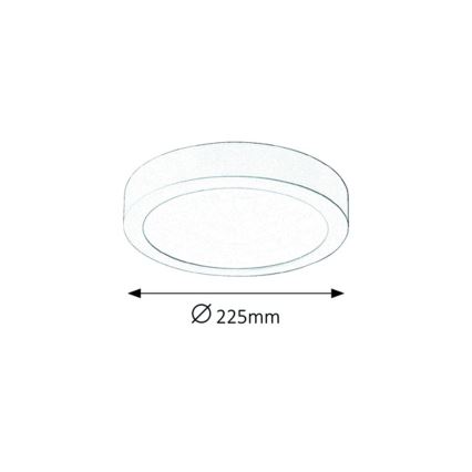 Rabalux - Candeeiro de tecto LED 18W/230V Ø 22,5 cm