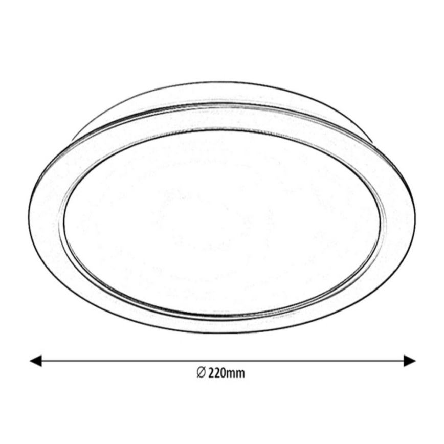 Rabalux - Iluminação embutida LED LED/24W/230V d. 22 cm