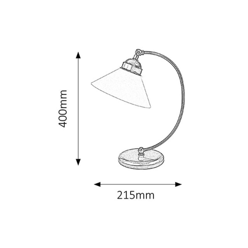 Rabalux - Lâmpada de mesa 1xE27/60W/230V