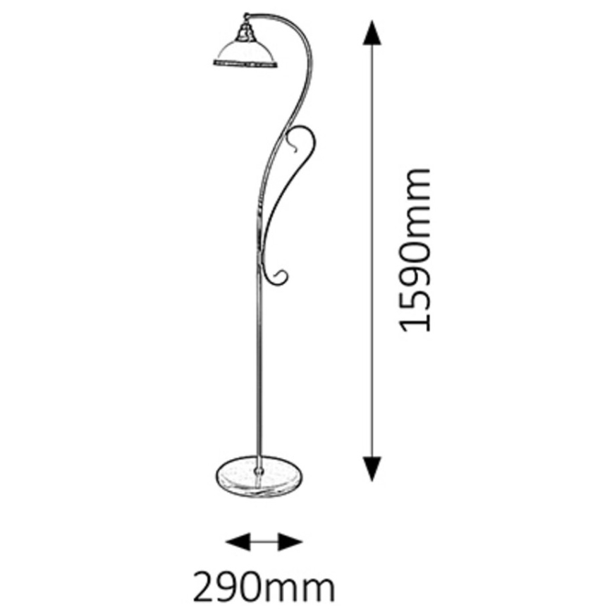 Rabalux - luminária de piso 1xE27/60W/230V