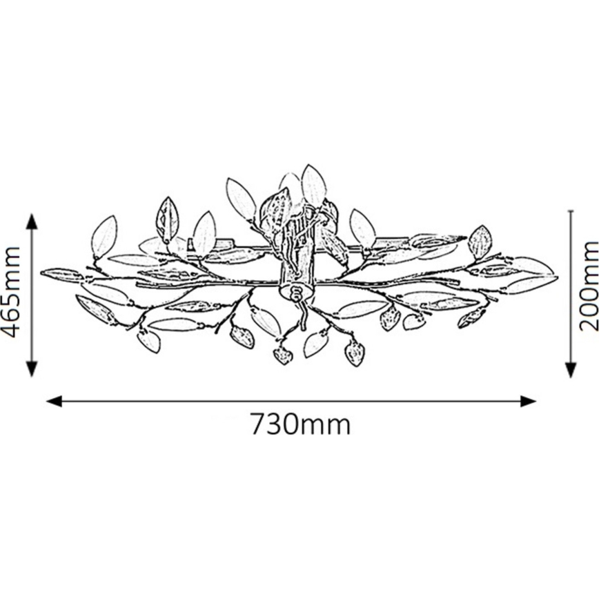 Rabalux - Candeeiro de tecto 4xE14/40W/230V 47x69,5 cm