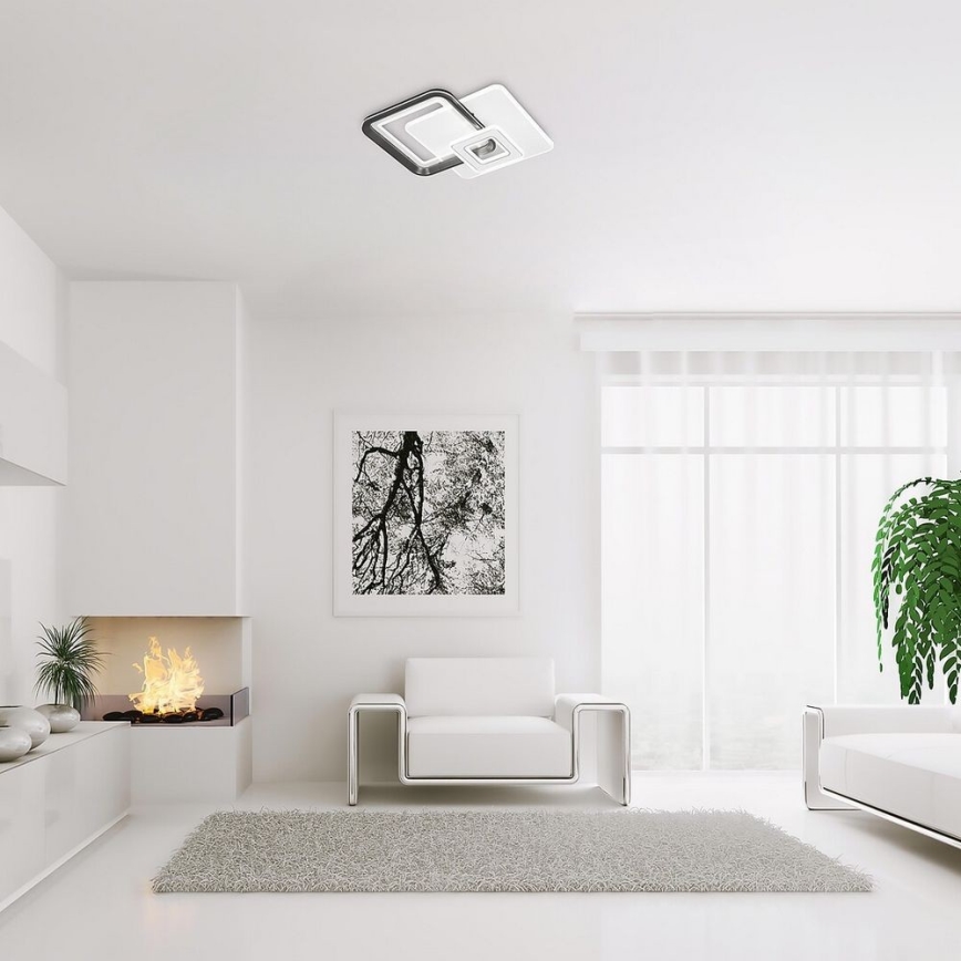 Rabalux - Plafon LED dimerizável LED/48W/230V 3000K/4000K/6000K + comando à distância 49,5x49,5 cm