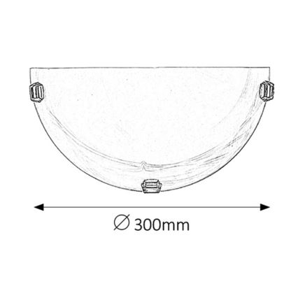 Rabalux - Arandela 1xE27/60W/230V vidro alabastrino