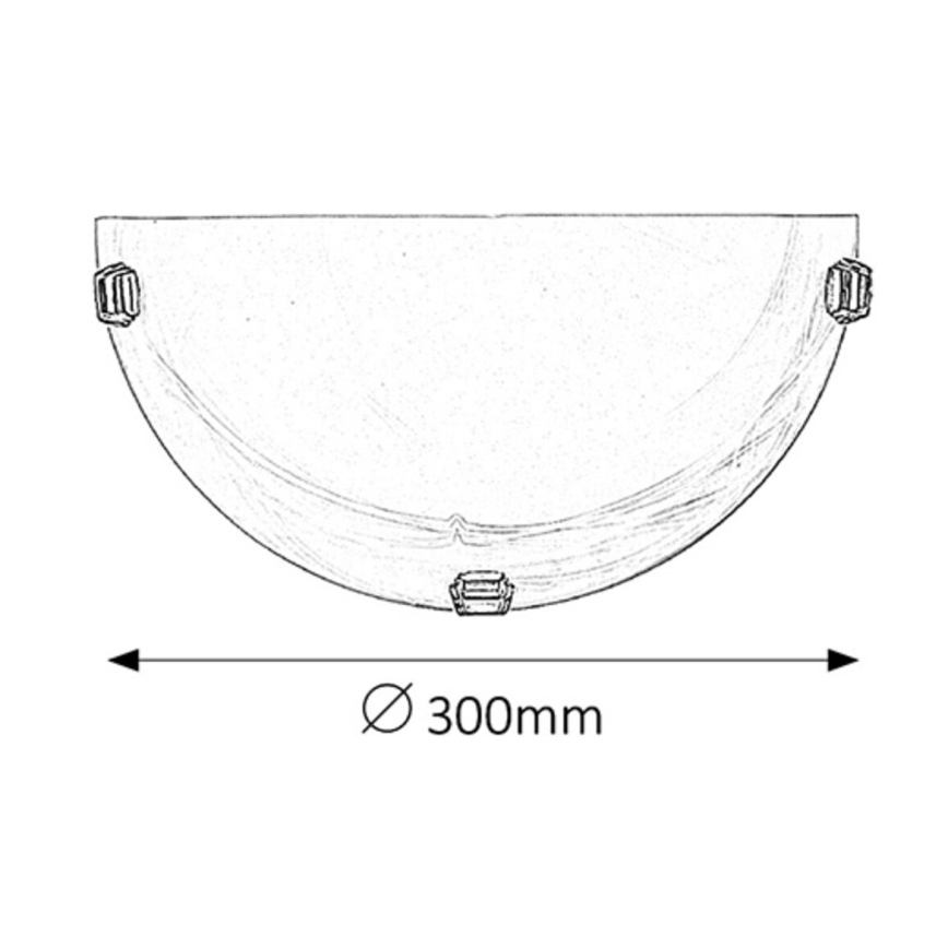 Rabalux - Arandela 1xE27/60W/230V vidro alabastrino