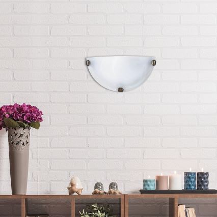 Rabalux - Aplique de parede 1xE27/60W/230V em vidro de alabastro