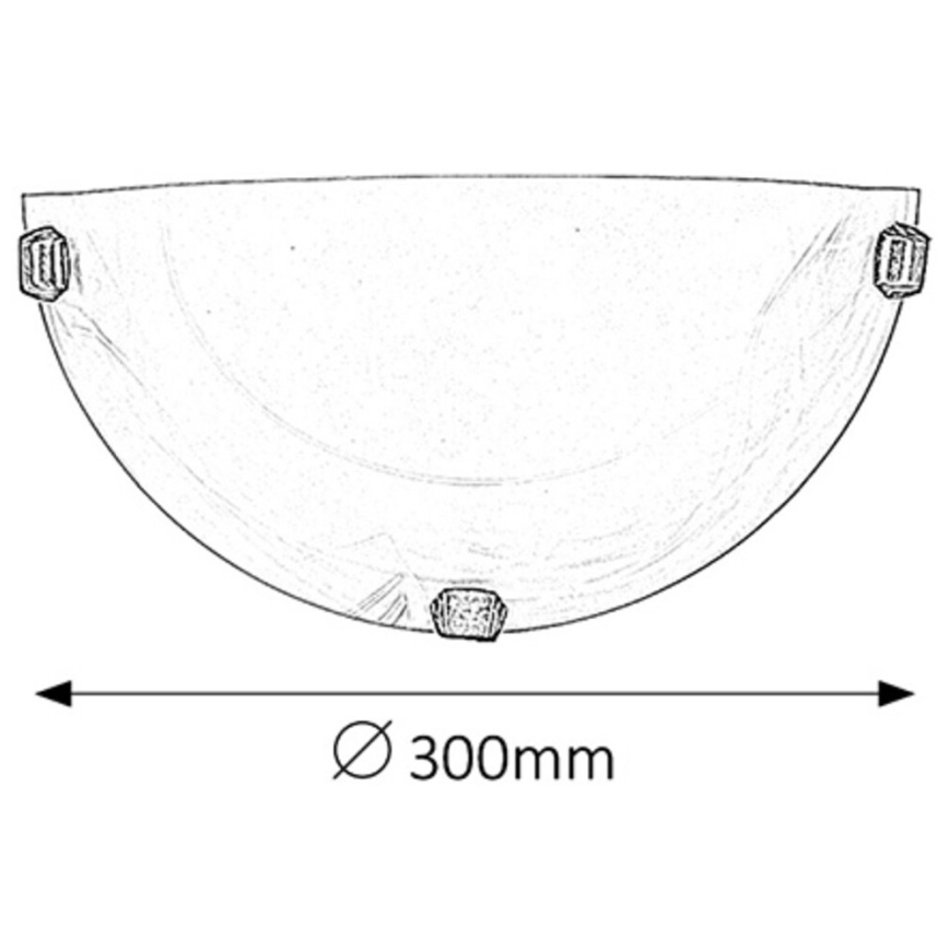 Rabalux - Aplique de parede 1xE27/60W/230V em vidro de alabastro
