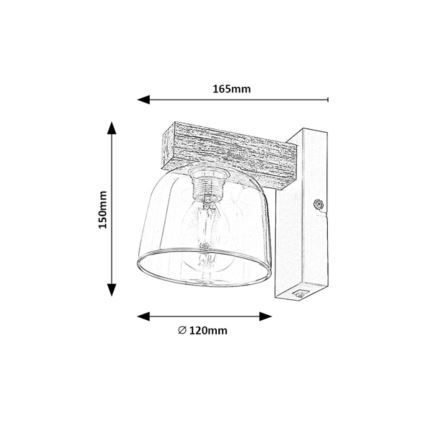 Rabalux - Candeeiro de parede 1xE14/40W/230V