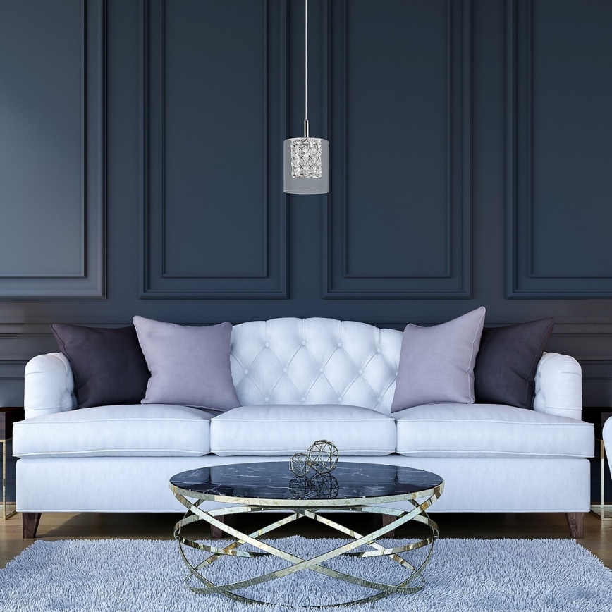 Rabalux - Candelabro suspenso de cristal 1xG9/40W/230V