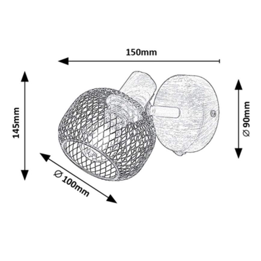 Rabalux - Foco de parede 1xE14/40W/230V