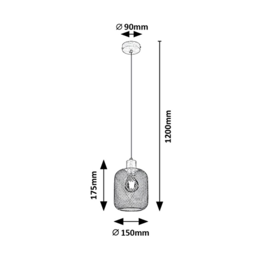Rabalux - Candelabro suspenso 1xE27/60W/230V