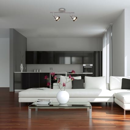 Rabalux - Foco 2xGU10/50W/230V