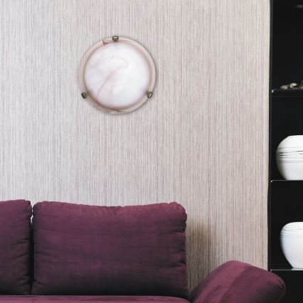 Rabalux - Candeeiro de tecto 1xE27/60W/230V em vidro alabastrino