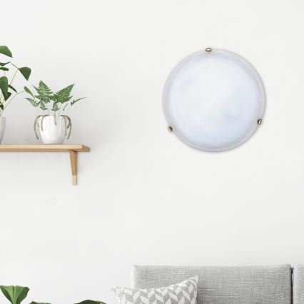 Rabalux - Candeeiro de tecto 2xE27/60W/230V vidro alabastrino