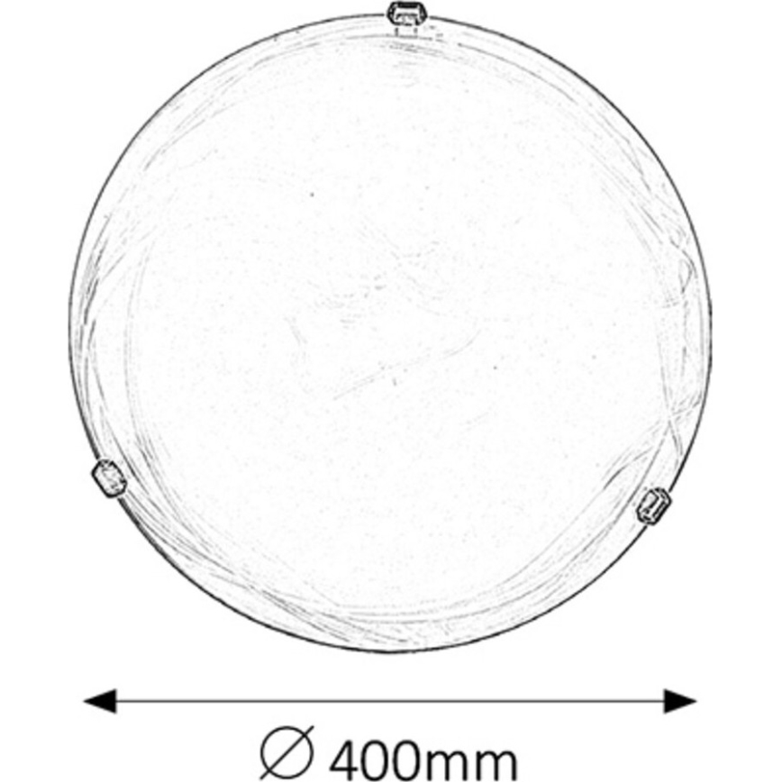 Rabalux - Candeeiro de tecto 2xE27/60W/230V, acabamento em vidro alabastrino