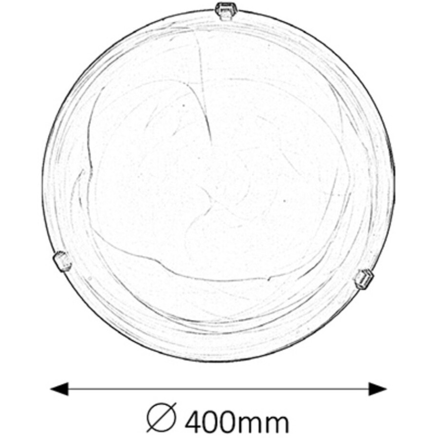 Rabalux - Candeeiro de teto 2xE27/60W/230V vidro alabastrino