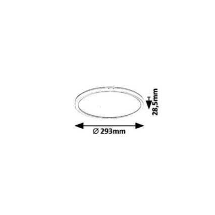 Rabalux - Candeeiro de tecto LED/18W/230V Ø 29,3 cm