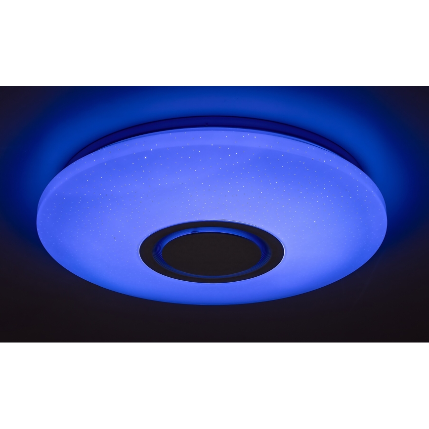 Rabalux - Luminária de teto LED RGB dimerizável com altifalante LED/24W/230V Wi-Fi Tuya + controlo remoto Ø 40 cm