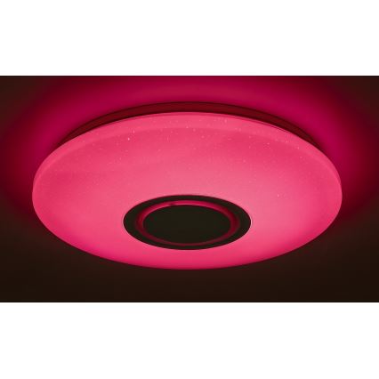Rabalux - Luminária de teto LED RGB dimerizável com altifalante LED/24W/230V Wi-Fi Tuya + controlo remoto Ø 40 cm