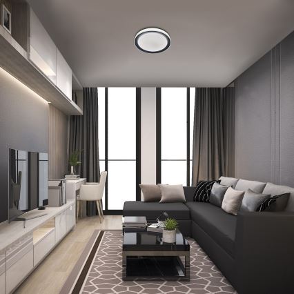 Rabalux - Luminária de teto LED RGB regulável LED/40W/230V 2700-6500K Wi-Fi Tuya Ø 51 cm + controlo remoto