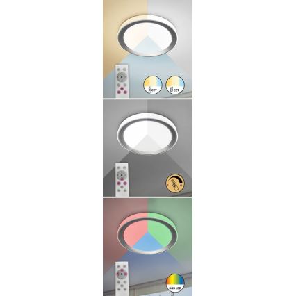 Rabalux - Luminária de teto LED RGB regulável LED/40W/230V 2700-6500K Wi-Fi Tuya Ø 51 cm + controlo remoto