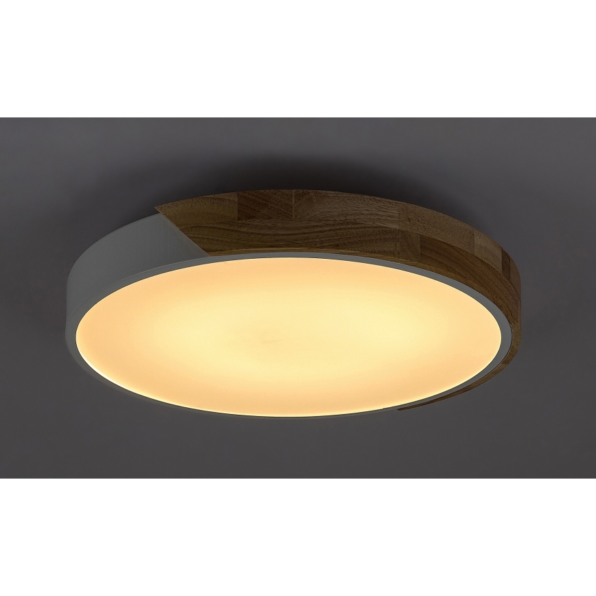 Rabalux - Iluminação de teto LED LED/24W/230V branco/carvalho