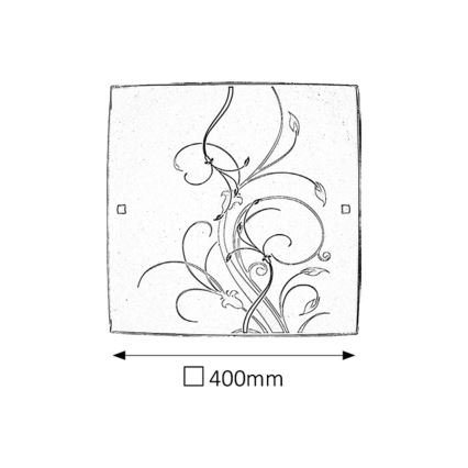 Rabalux - Luz de teto 2xE27/60W/230V