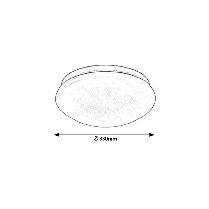 Rabalux - Iluminação de teto LED LED/18W/230V diâmetro 33 cm