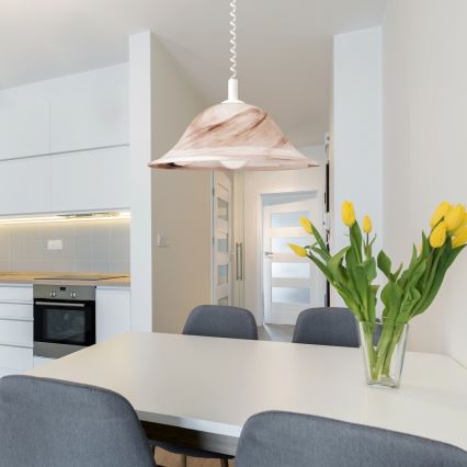 Rabalux - Lustre 1xE27/60W/230V vidro de alabastro