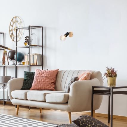 Rabalux - Foco de parede 1xE27/40W/230V árvore da borracha