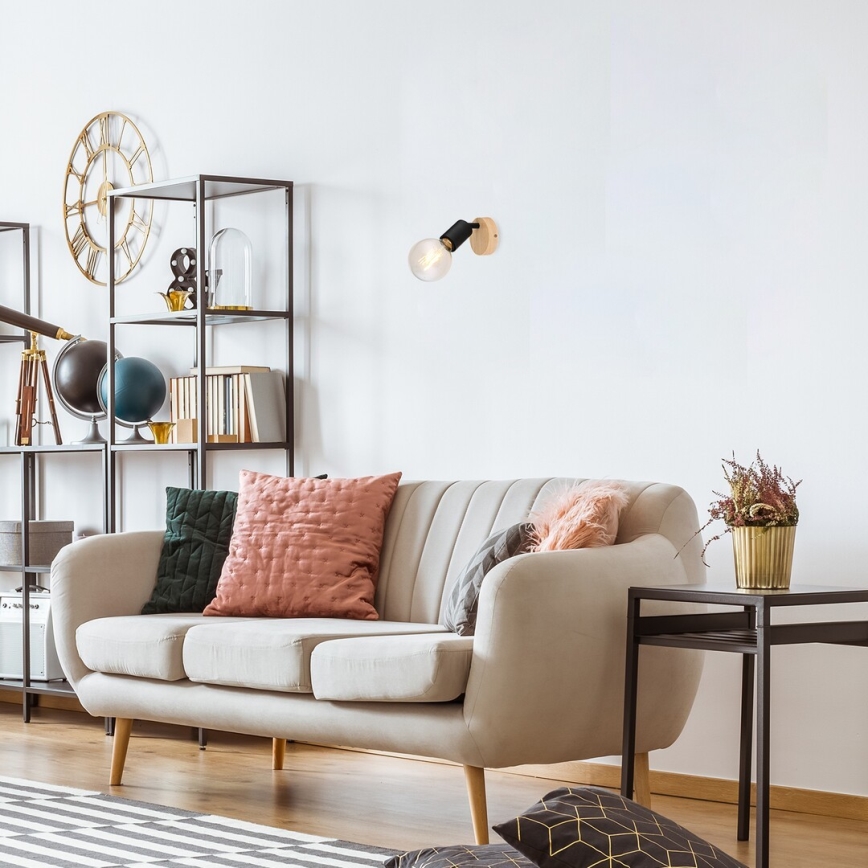 Rabalux - Foco de parede 1xE27/40W/230V árvore da borracha