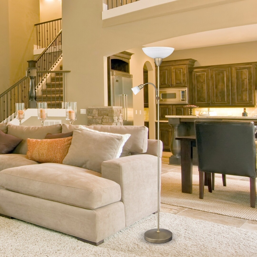 Rabalux - Luminária de piso 1xE27/60W+1xE14/40W