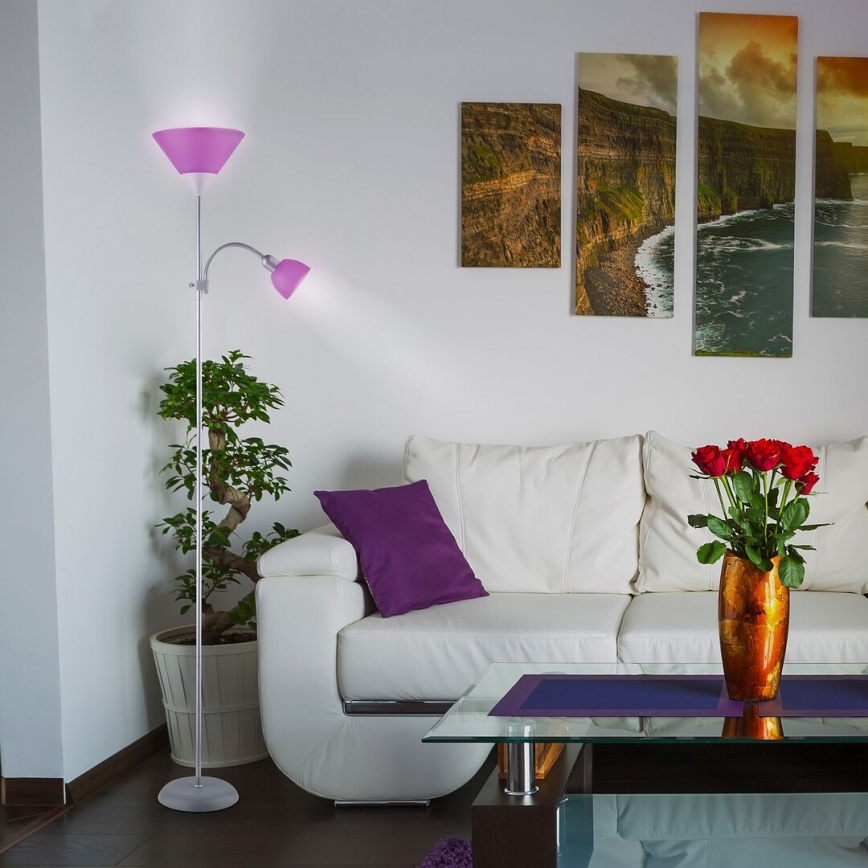 Rabalux - Candeeiro de chão 1xE27/100W+E14/25W