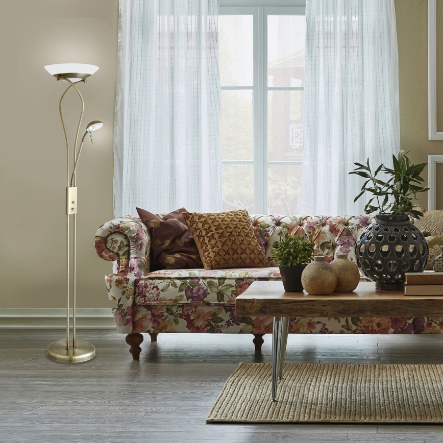 Rabalux - Candeeiro de chão com regulação 1xR7s/230W + 1xG9/40W