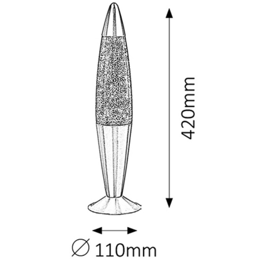 Rabalux - Candeeiro lava 1xE14/25W/230V